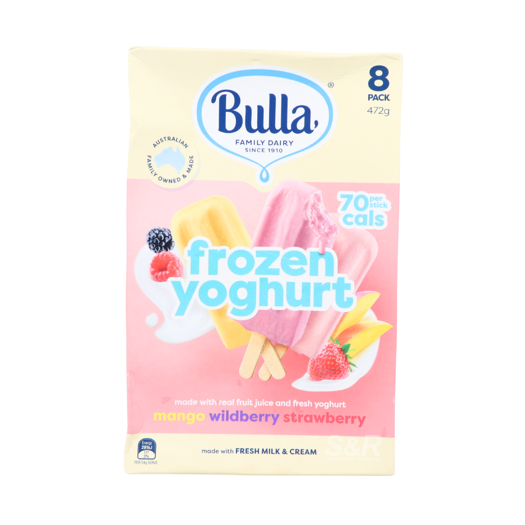 Bulla 8-pack Frozen Yoghurt Sticks 472g